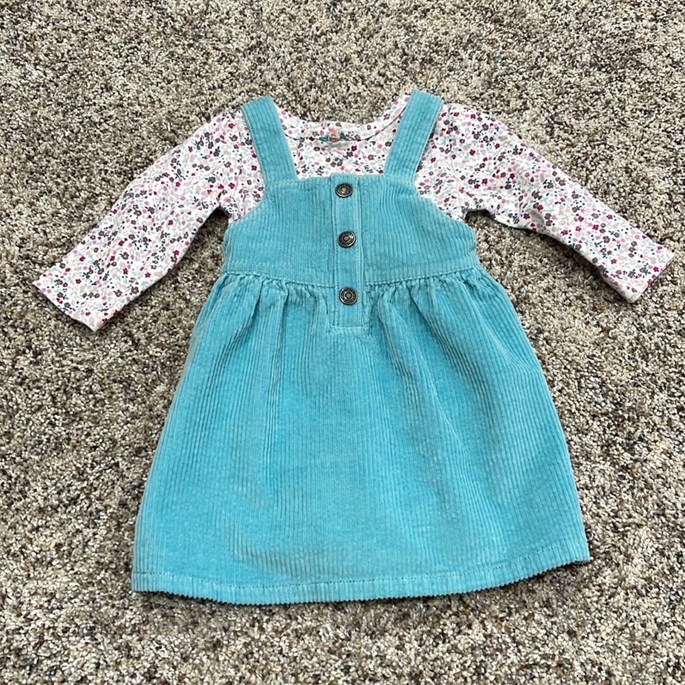 Carter’s Long Sleeve Onesie and Corduroy Dress